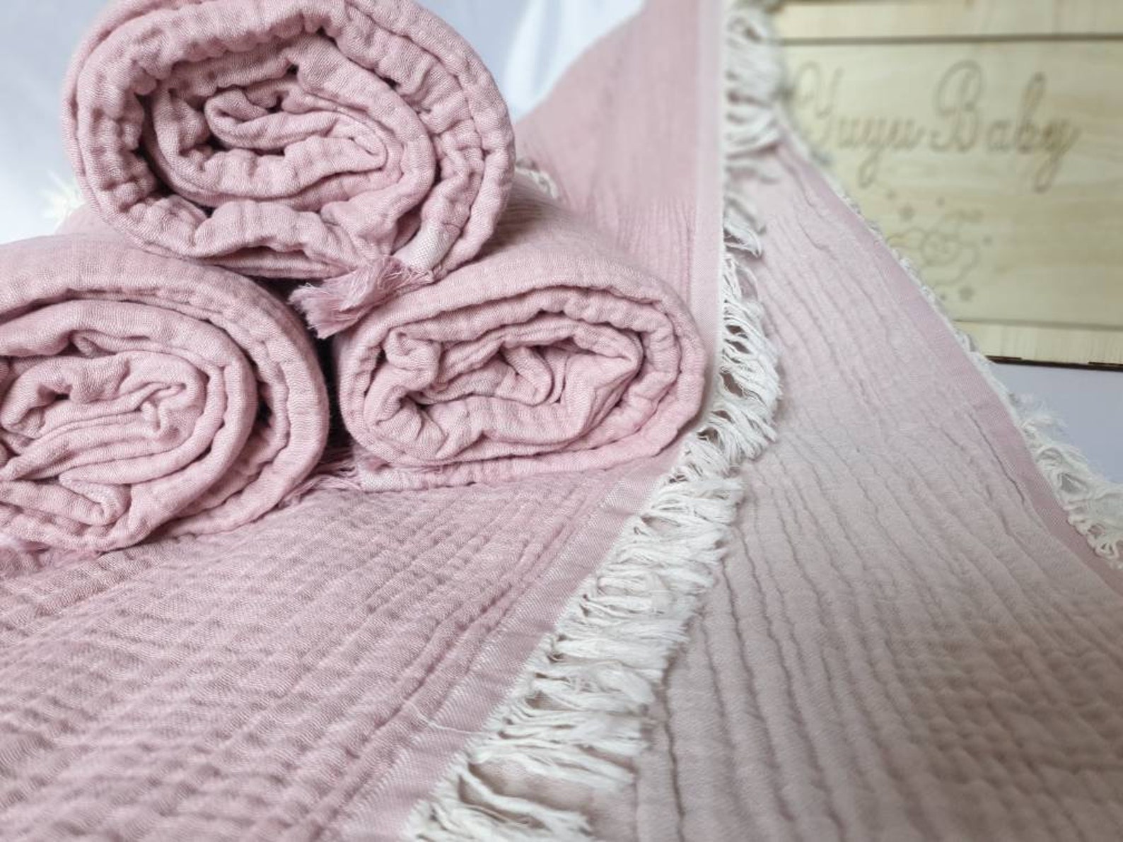 Muslin blanket / baby blanket / cotton blanket 4ply / 120 x Etsy