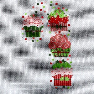 Cupcakes Candy Cane w/ Stitch Guide & threads, CH Designs/Danji Designs