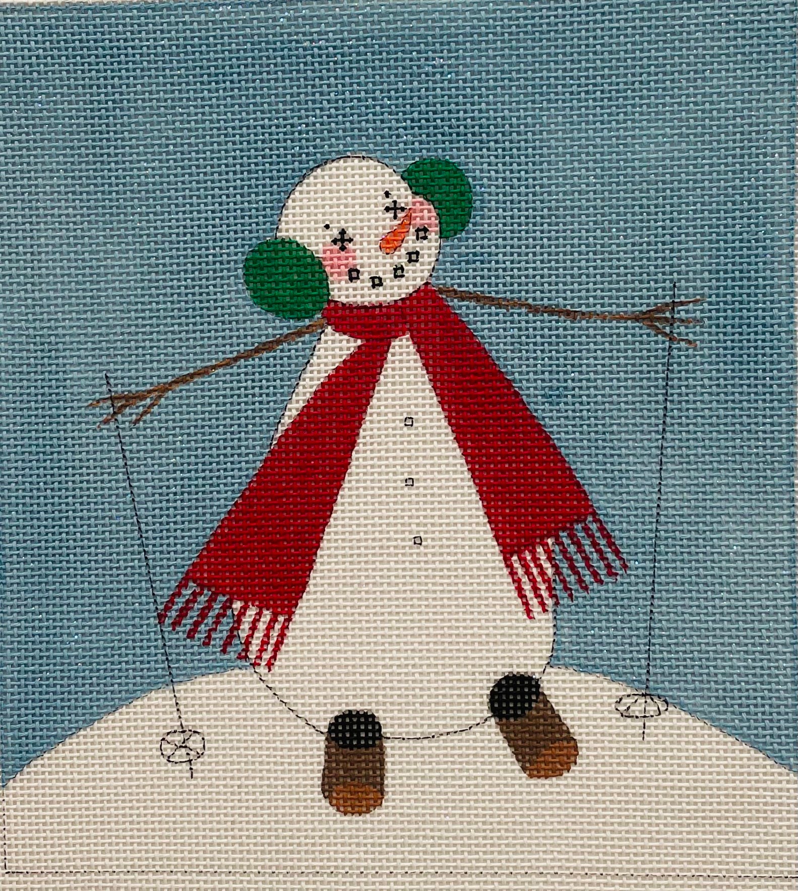 Sparky the Snowperson W Stitch Guide, Quail Run - Etsy