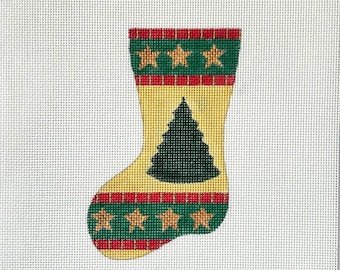 Christmas Tree Mini Sock w/ Stitch Guide, Shear Creations