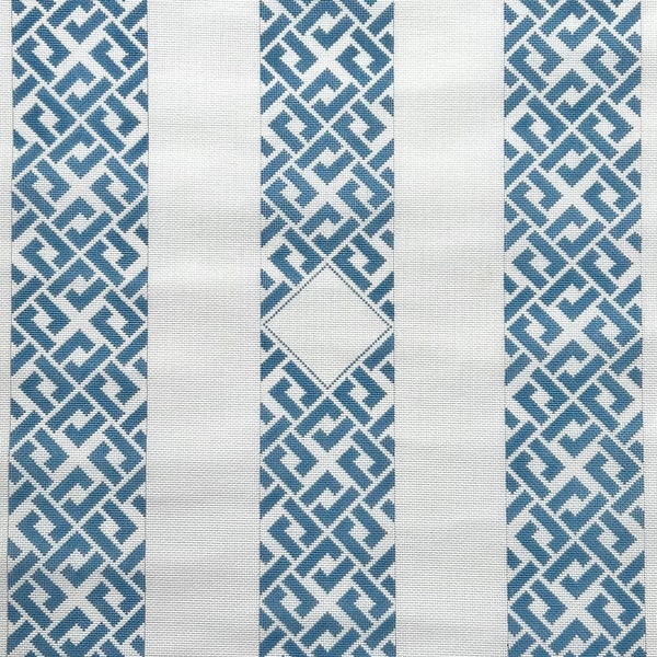 Blue Lattice Luggage Rack Straps, Meredith Collection