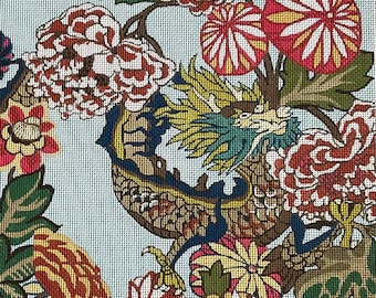 Drago di Chiang Mai su sfondo acquamarina, DJ Designs