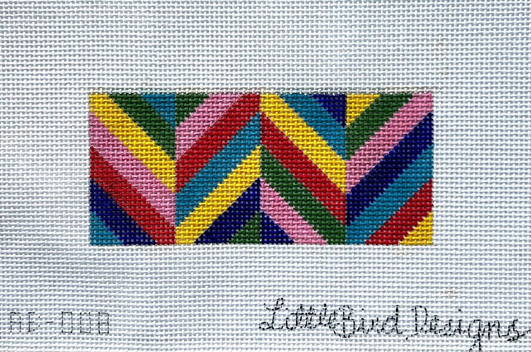 Multicolored V's, Little Bird Designs Etsy