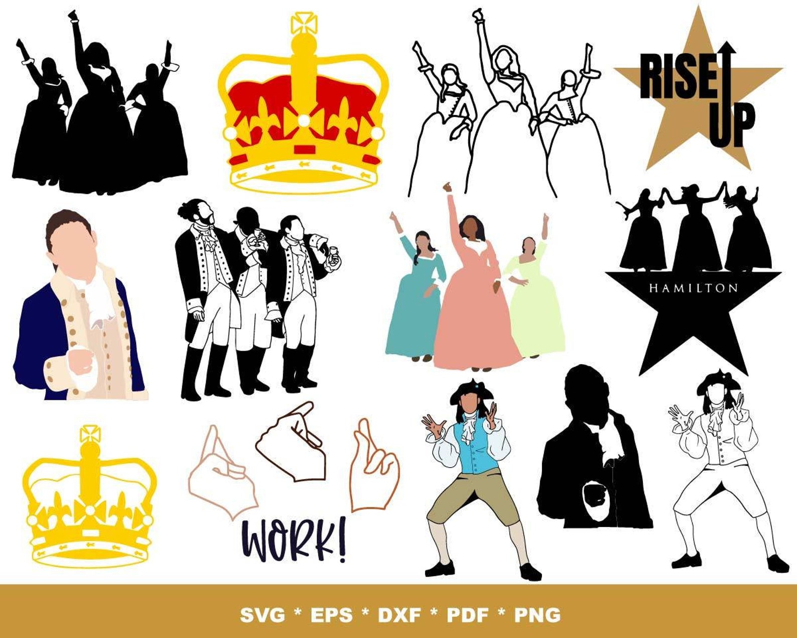 Download 130 Hamilton Svg Bundle 1.0 Rise Up | Etsy