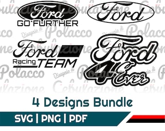 Paquete Ford #1. Vectores digitales. Descarga instantánea. 4 piezas.