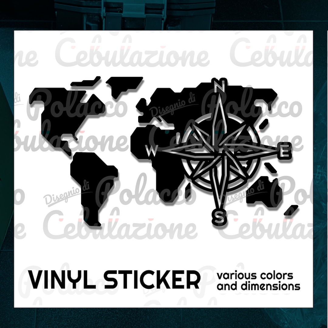 Ward Map Sticker Map Square 2 Vinyl Sticker - Etsy