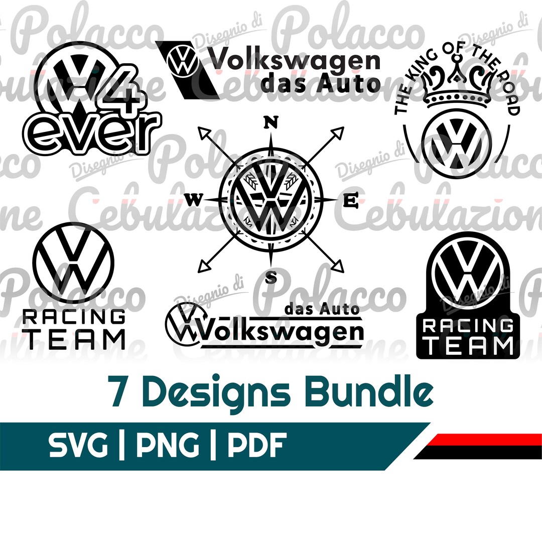 Volkswagen Bundle #1. Digital Vector. Instant Download. 7 Pcs. - Etsy
