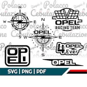 Offre groupée Opel n°1. Vecteur numérique. Téléchargement instantané. 6 pièces