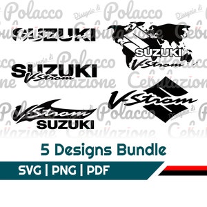 SUZUKI Vstrom Bundle #1. Digital vector. Instant download. 5 pcs.