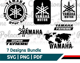 Pacchetto Yamaha n. 2. Vettoriale digitale. Download immediato. 7 pezzi.
