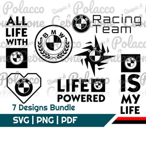 BMW Bundle #5. Digital vector. Instant download. 7 pcs.