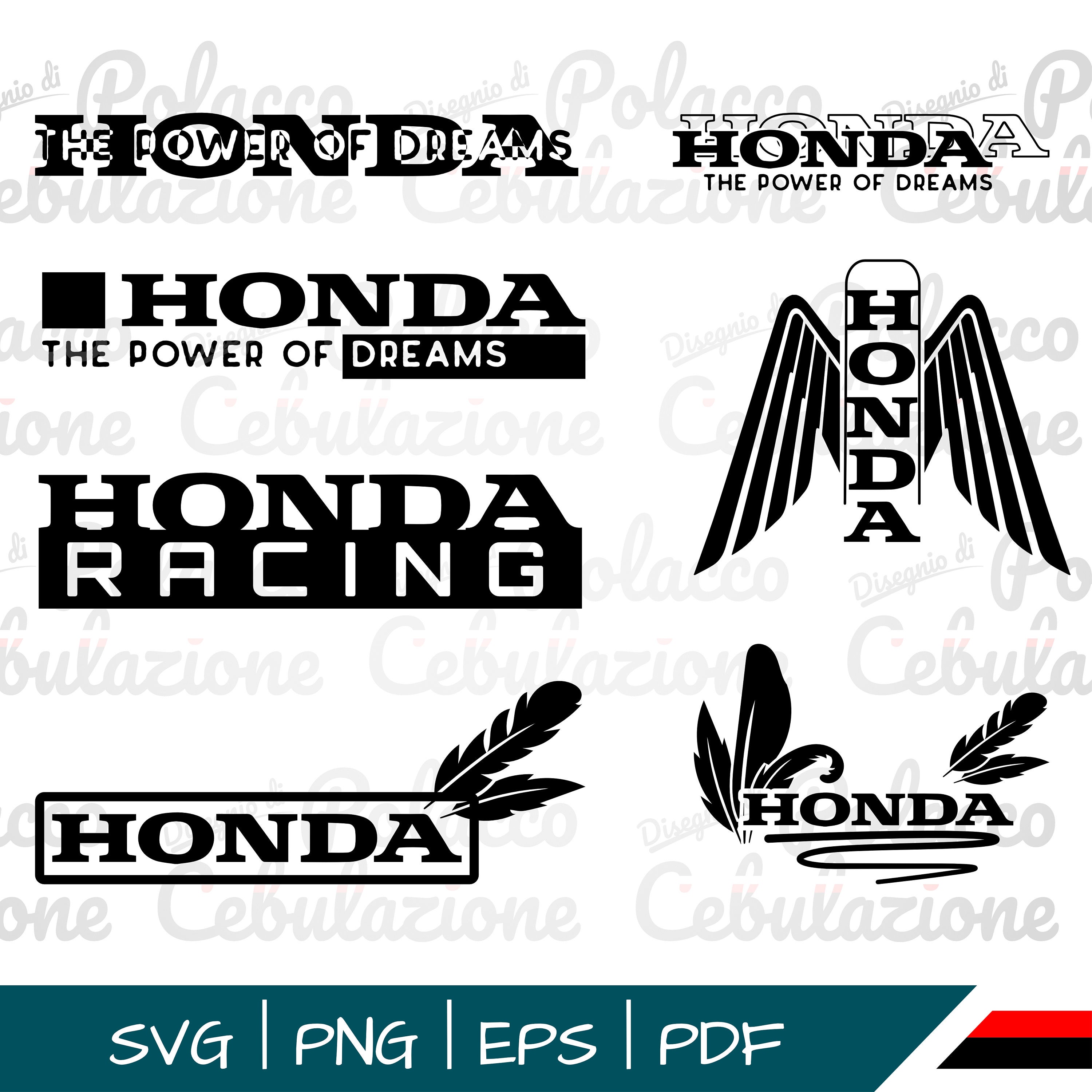 Honda Logo Decal Svg Vector Sticker Tshirt File. Bundle. Instant
