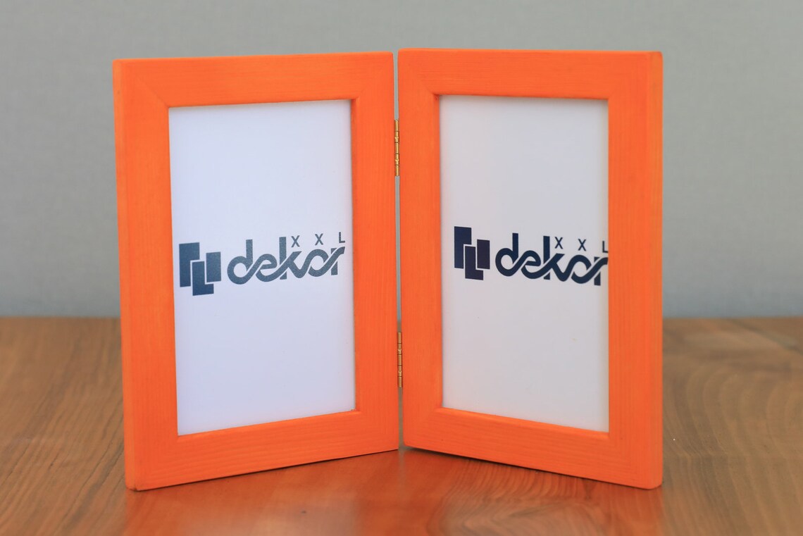 Twin Wood Picture Frame Best Friend Double Picture Frame Etsy