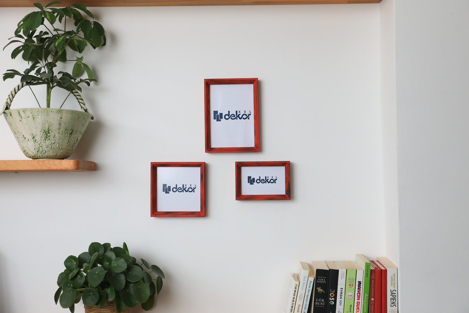 VDeep Red Burnt Wood Picture FramePicture Frames Burned and Etsy