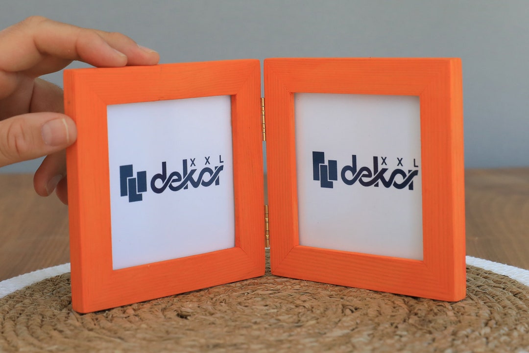 Twin Wood Picture Frame Best Friend Double Picture Frame Etsy