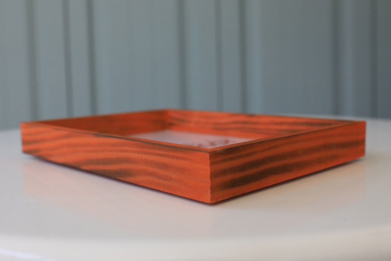 VDeep Orange Burnt Wood Picture FramePicture Frames Burned Etsy