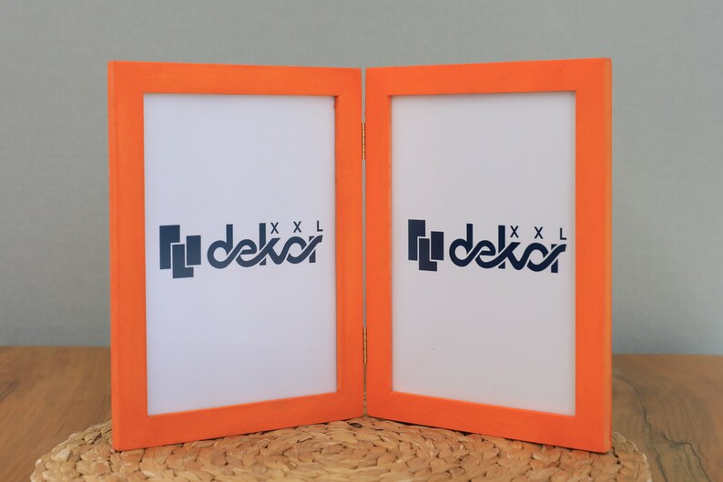 Twin Wood Picture Frame Best Friend Double Picture Frame Etsy