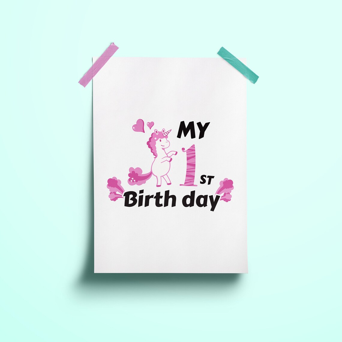 Free Free 1St Birthday Unicorn Svg Free 832 SVG PNG EPS DXF File