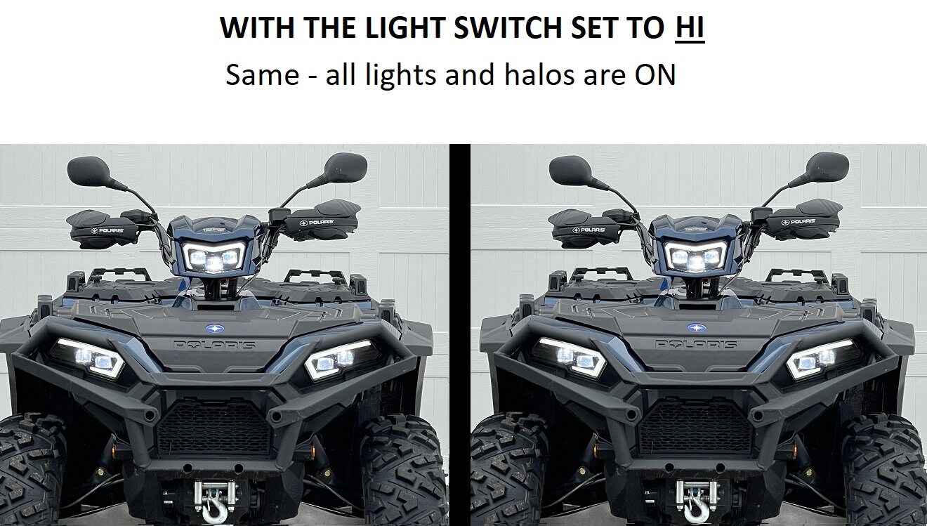 Polaris Sportsman LED Light Kit Custom Harness 450 570 850 1000 W