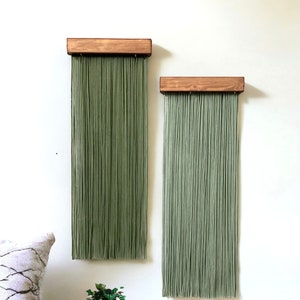 Boho Macrame Yarn Wall Hanging: Modern Farmhouse Fiber Decor