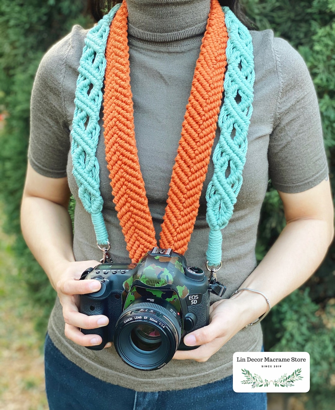 Macrame Camera Strap: Boho Style DSLR/SLR Strap UK