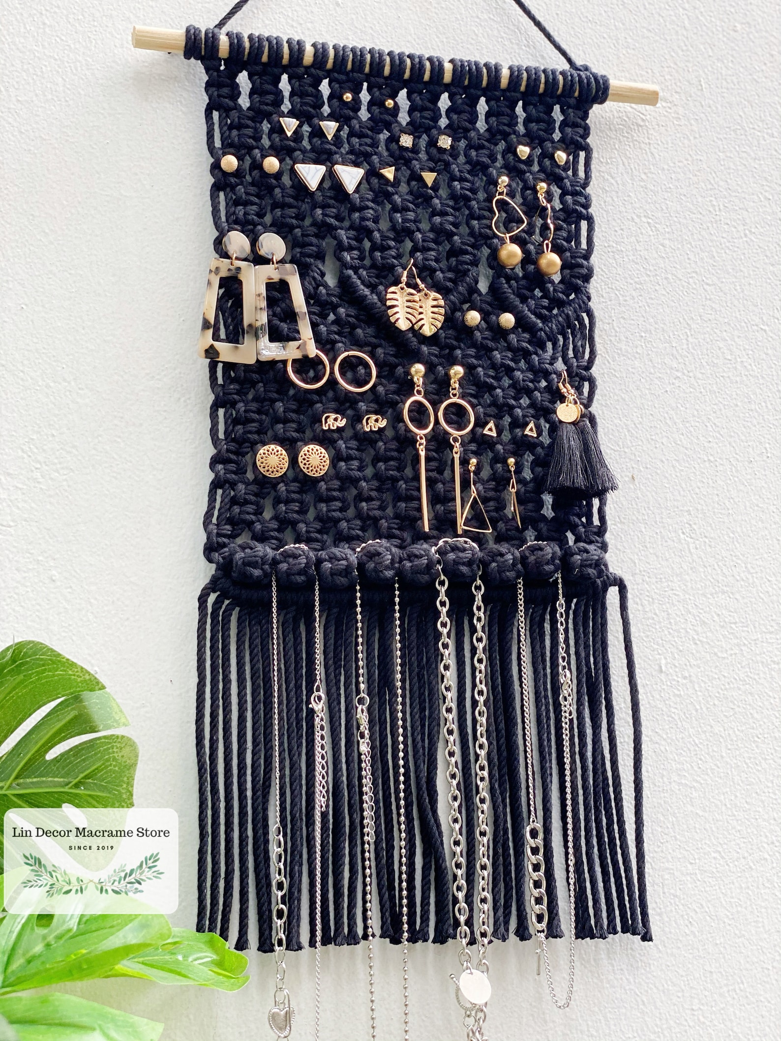 Macrame Earring Holder Earring Organizer Tapestry Display Etsy