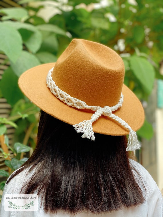 Macrame Boho Hat Band