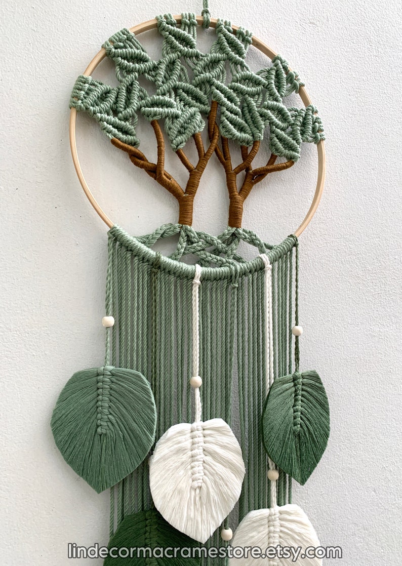 Tree Branch Macrame Macrame Tree of Life Wall Hanging: Handmade Boho Decor - Etsy