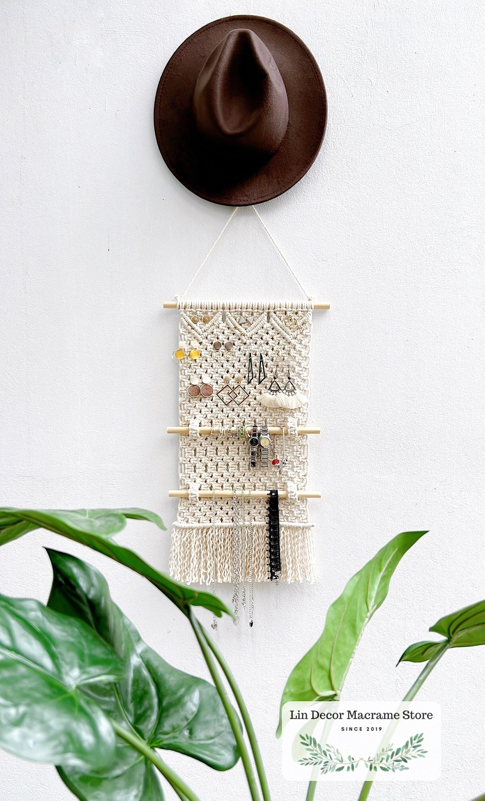 Organizador De Aretes Organizador De Joyas De Fieltro Para Pared