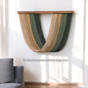 Large Macrame Wall Hanging: Boho Fiber Art Tapestry