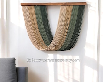 Large Macrame Wall Hanging: Boho Fiber Art Tapestry