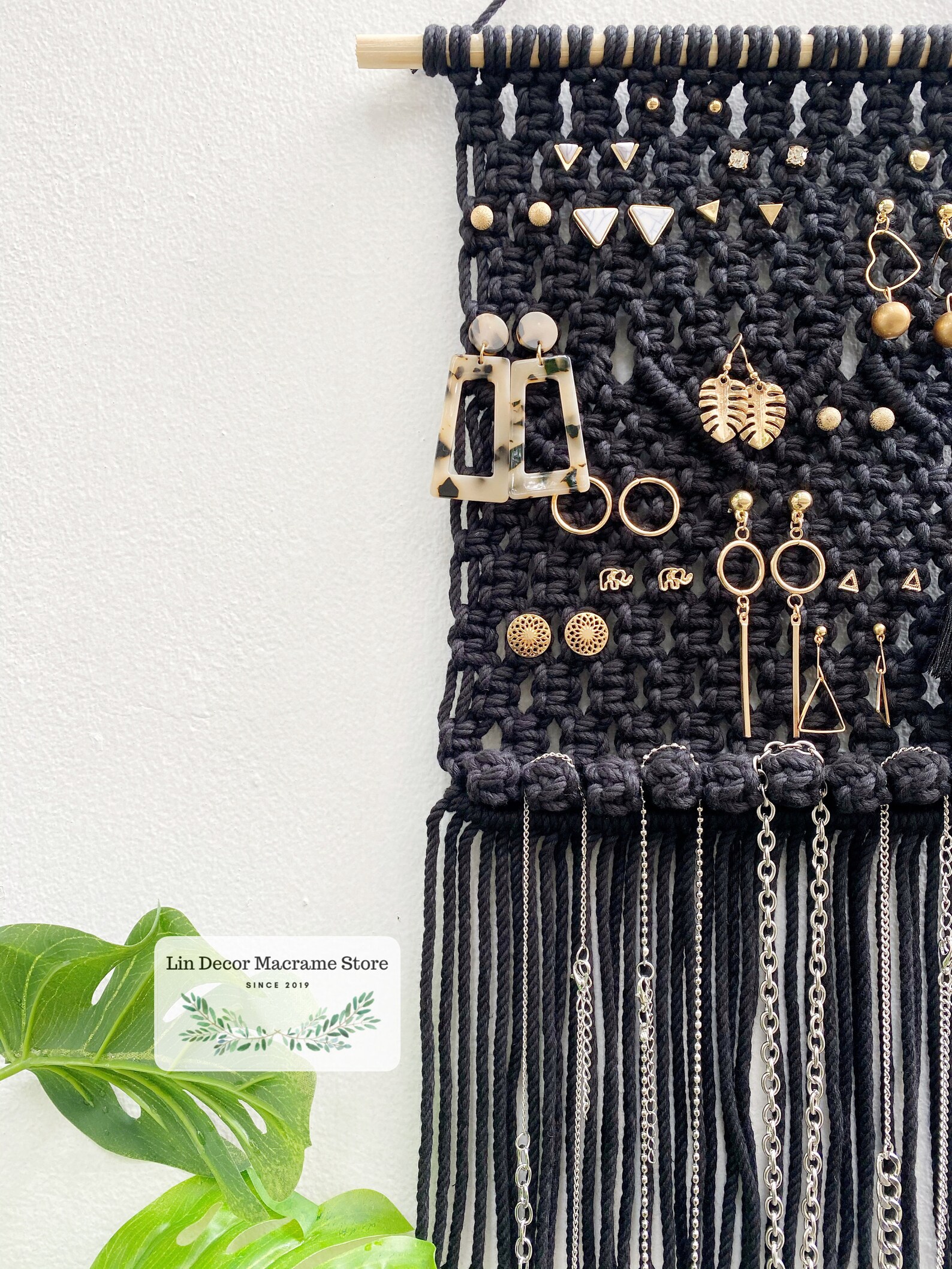 Macrame Earring Holder Earring Organizer Tapestry Display Etsy