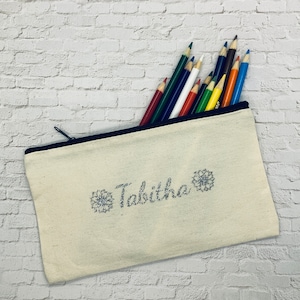 Custom Canvas Pencil Pouch