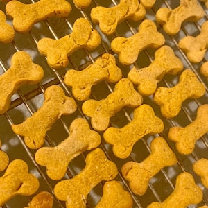 SMALL chicka PB boom small batch dog cookies (qty 30, 1.5&quot;x.75&quot;)