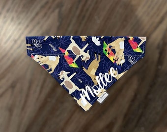 Over the Collar Dog Bandana | Personalized Dog Bandana | Dog Neckwear | Dog Accessory | Dog Mom Gift | Dog Parent Gift | Funny Dog Bandana