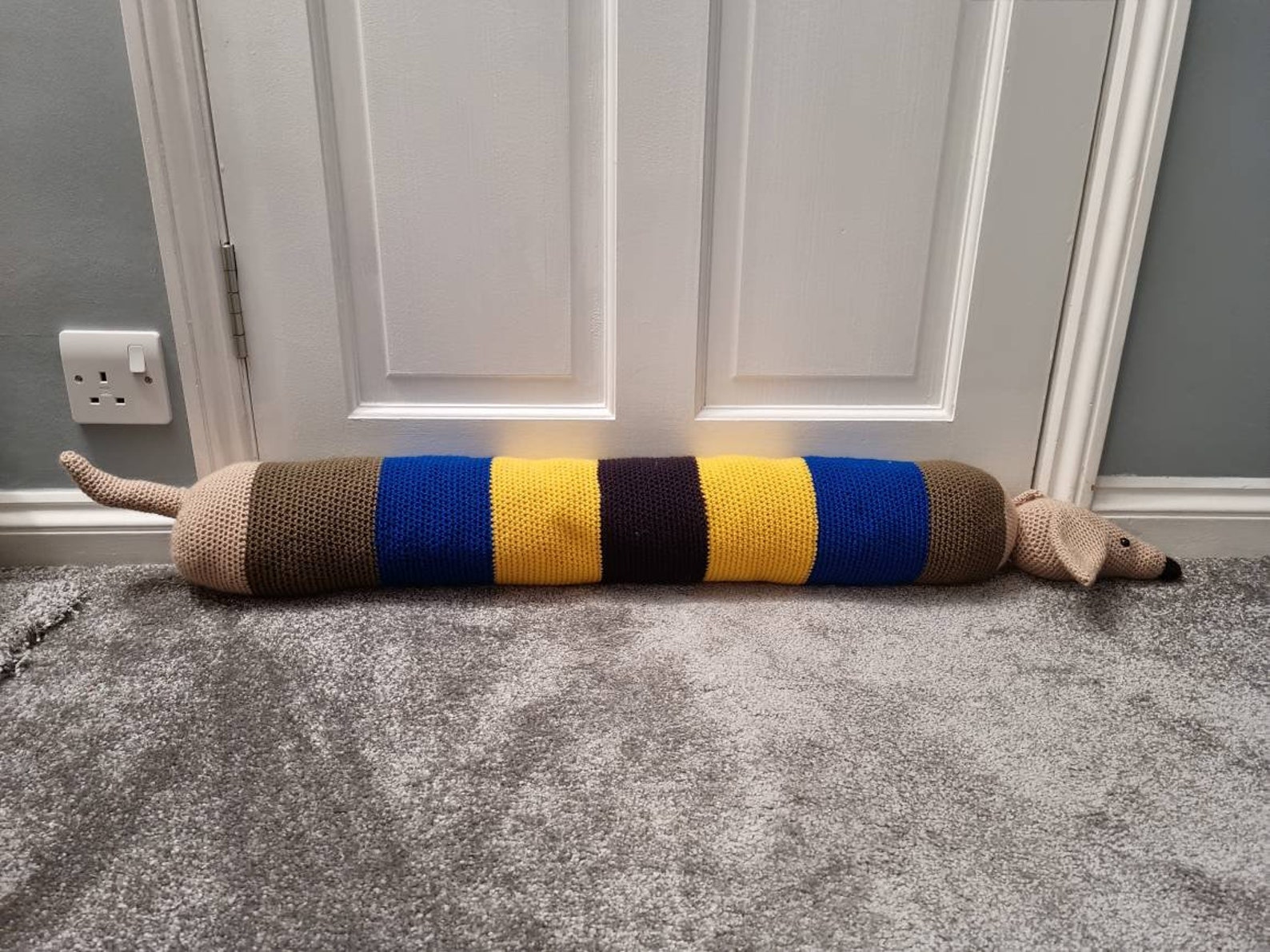 Sausage Dog Draft Excluder Etsy UK