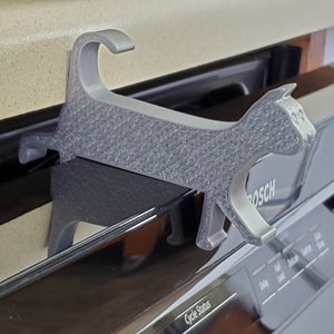Dishwasher Door Holder, Cat Magnet, Dishwasher Door Stop, Keeps dishwasher door slightly propped open to help dishes dry.