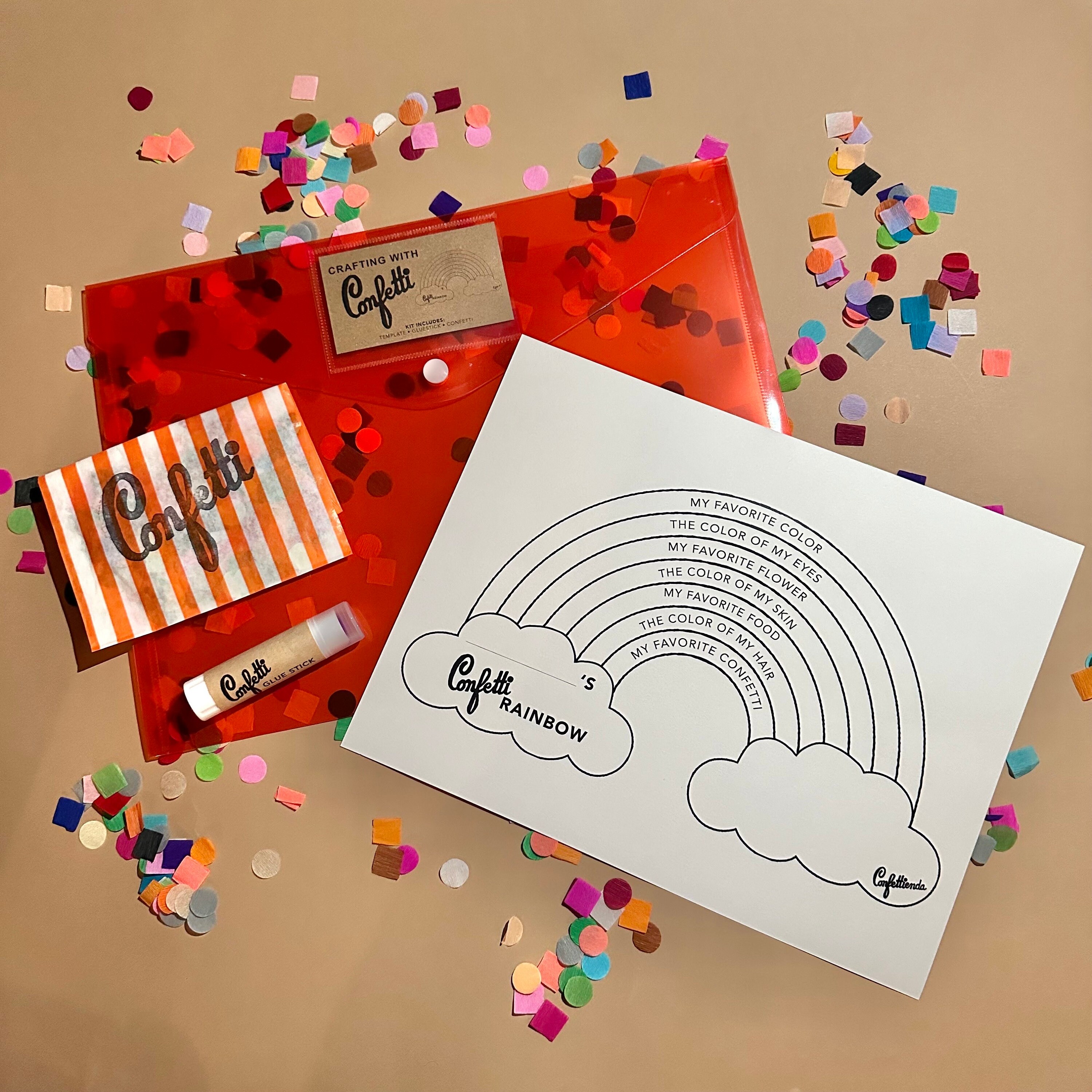 Crafting With Confetti: the Confetti Me Rainbow - Etsy