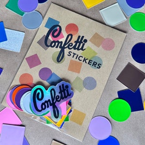 Pegatinas de confeti