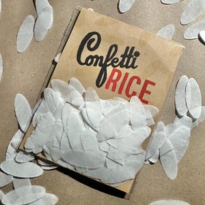 The Confetti Packet in White Rice
