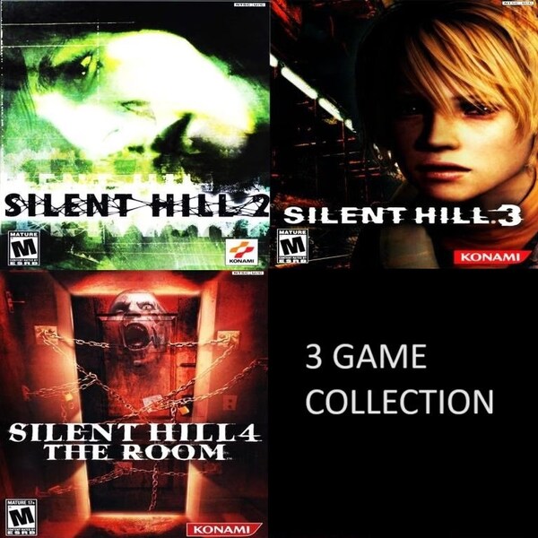 Silent Hill PC Game Bundle 3 Game Collection (Silent Hill 2, Silent Hill 3, & Silent Hill 4 The Room) WINDOWS 7 8 10 11 Digital Download