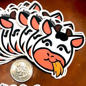 1.9 "x 2.1" Mama Cow Sticker / Vinyl Die Cut / Antigraffio / Resistente all'acqua