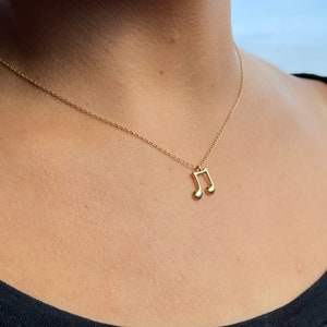 Treble Clef Note Necklace • Gold Necklace • Music Note Necklace • Bass Clef • Dainty Necklace • Music Symbol Necklace • Music Pendant