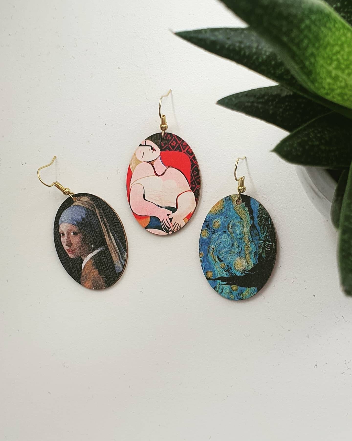 Painting Earrings famous painting jewellery Etsy