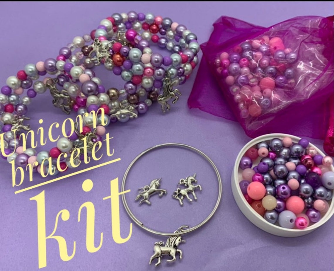 Kids crafts bracelet making kit party favours birthday Etsy