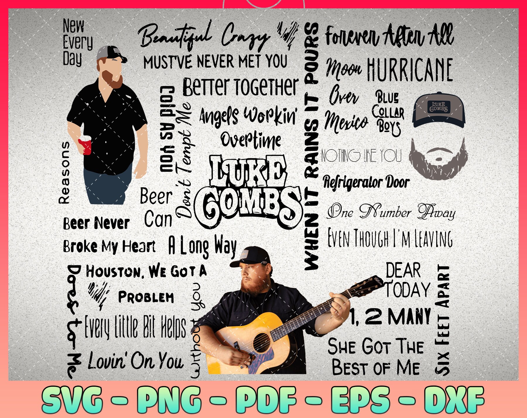 20oz Straight Tumbler Luke Combs Png Tumbler Png Tumbler Etsy
