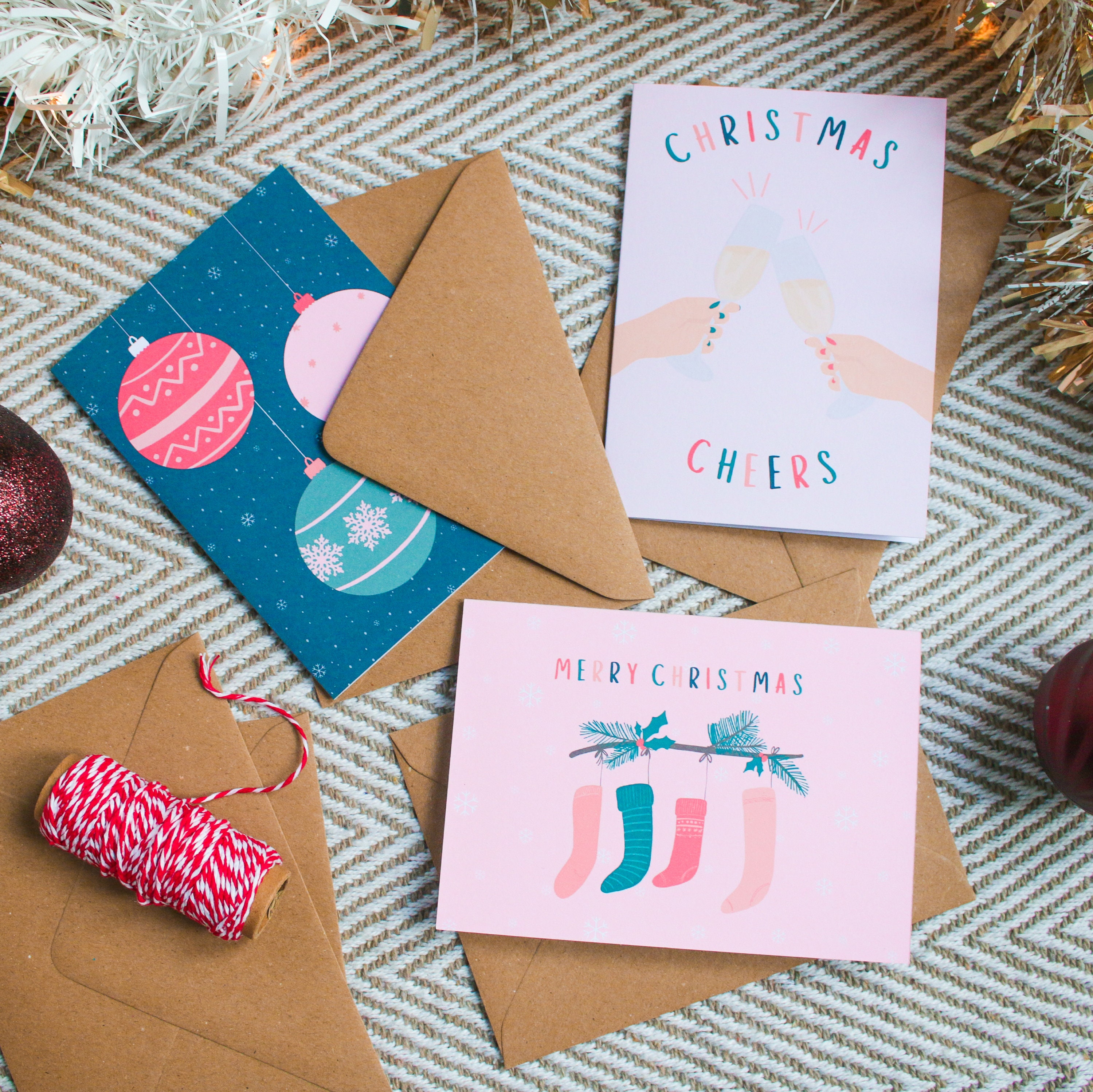 Christmas Card Pack | Pack of 10 or 20 Cards, Handmade Christmas Cards ...
