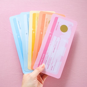 Personalisierter Urlaubs Bordkarten Gutschein | Geschenk Rubbelkarte, Individuelles Flugzeugticket, Geburtstagsgutschein, Überraschung Urlaub, Gold Rubbellos