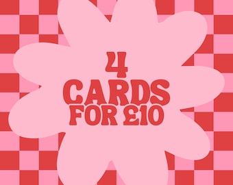 Greetings Card Bundle | Cards For Loved Ones, Birthday Card Bundle, Celebration Cards, Stationery Bundle, Funny Greetings Cards