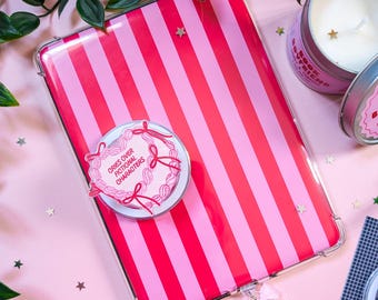 Cries Over Fictional Characters Kindle Grip | E-Reader Accessories, Electronic Reader Grip, Bookish Accessories, Phone Grip, Magsafe Grip